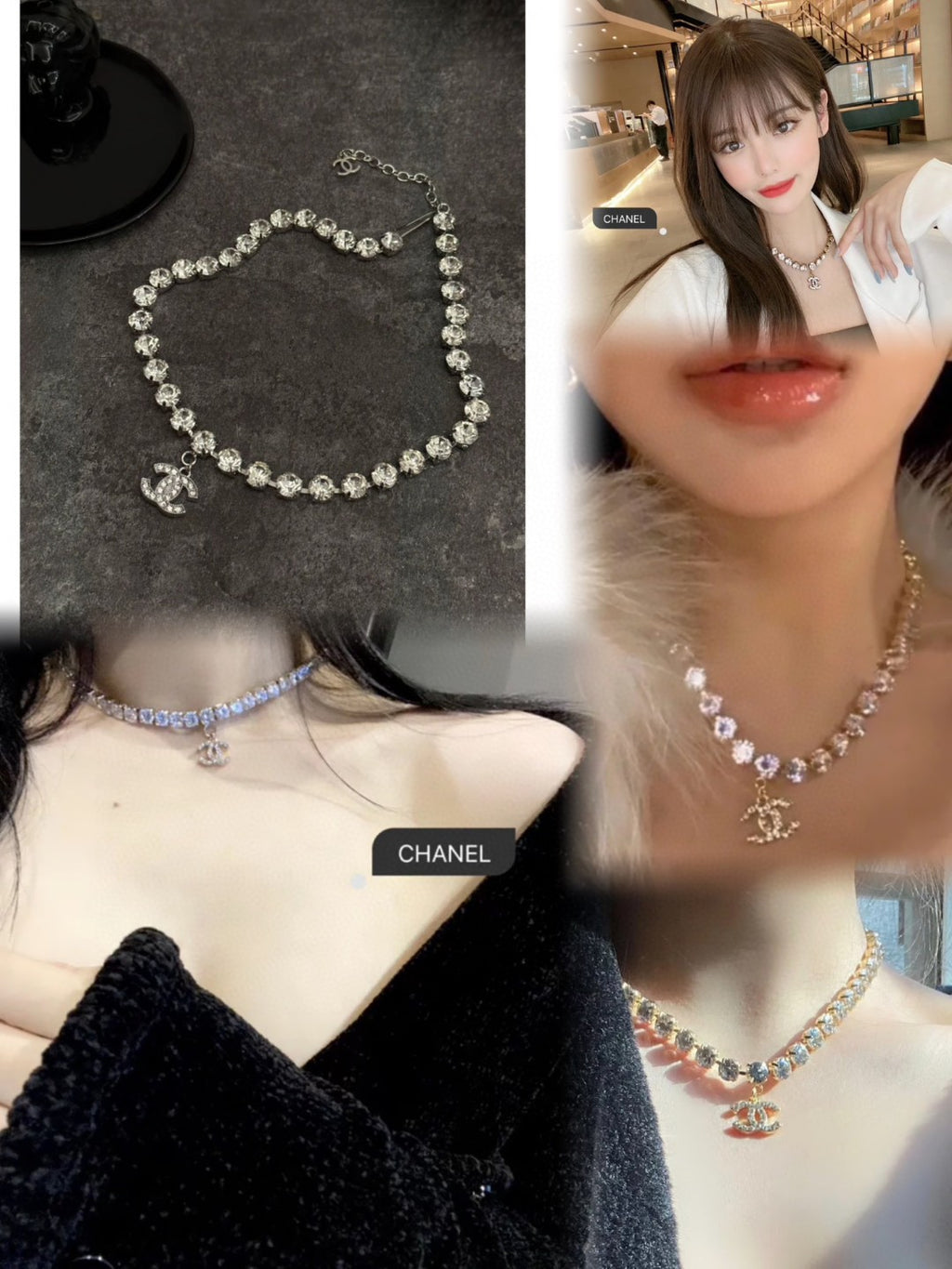 Chanel Crystal Accent Necklace - album image 5