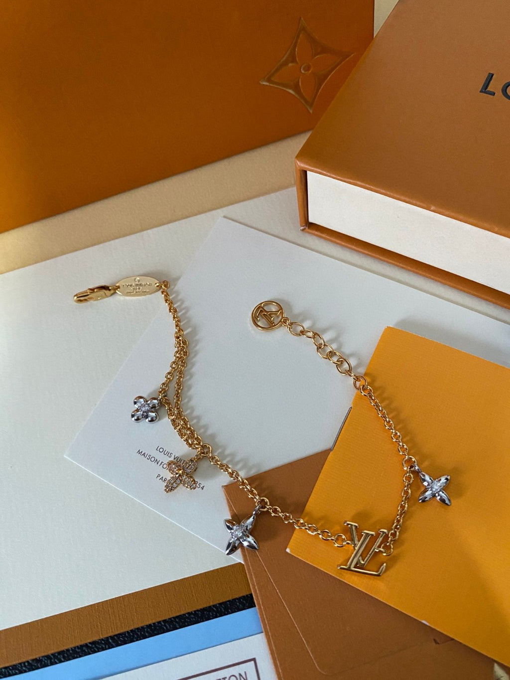 Louis Vuitton Gold-Tone Monogram Charm Bracelet - album image 3