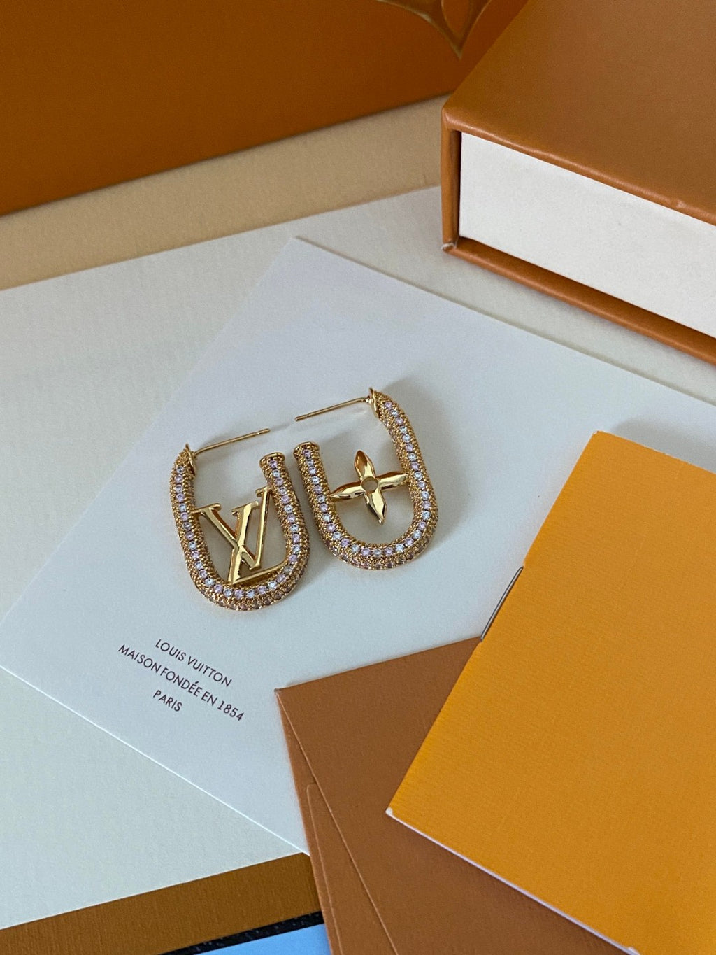Louis Vuitton Asymmetric Monogram Earrings - album image 2