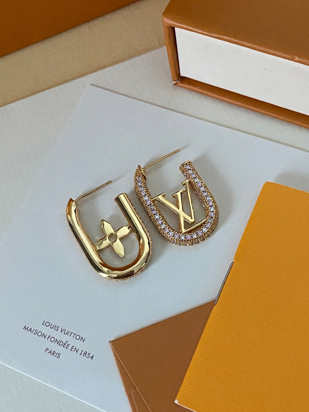 Louis Vuitton Asymmetric Monogram Earrings - album image 5