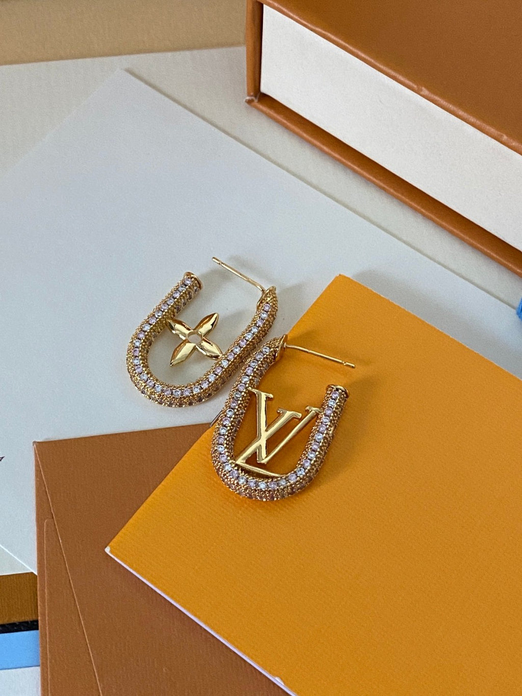 Louis Vuitton Asymmetric Monogram Earrings - album image 3