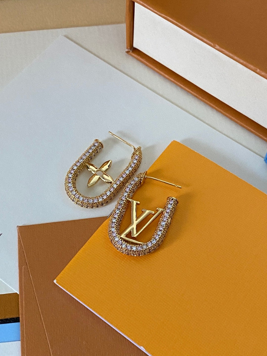 Louis Vuitton Asymmetric Monogram Earrings - album image 3