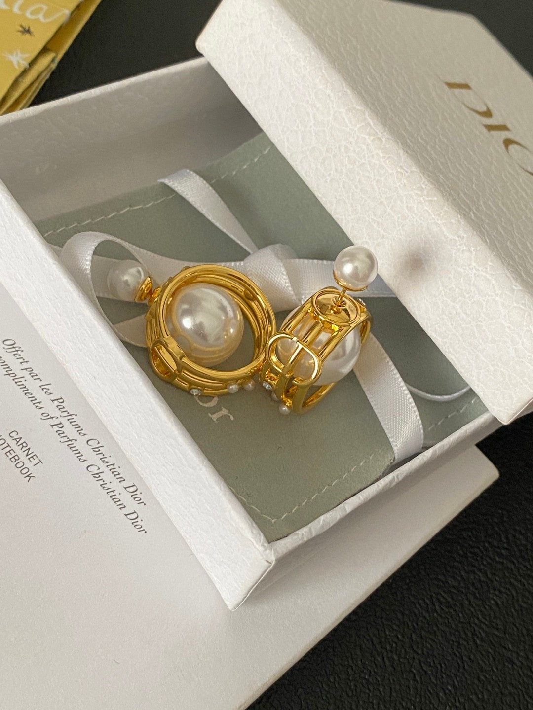 Dior Textured Round Stud Earrings - product image 8