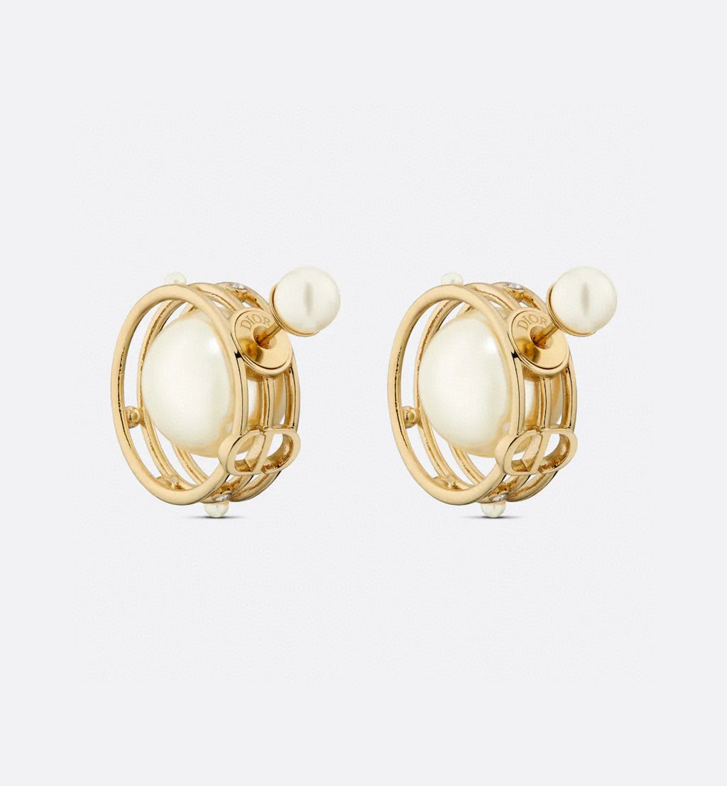 Dior Textured Round Stud Earrings - product image 9
