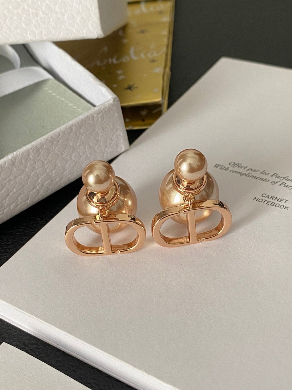 Dior Petite Sculpted Bow Stud Earrings - product image 5