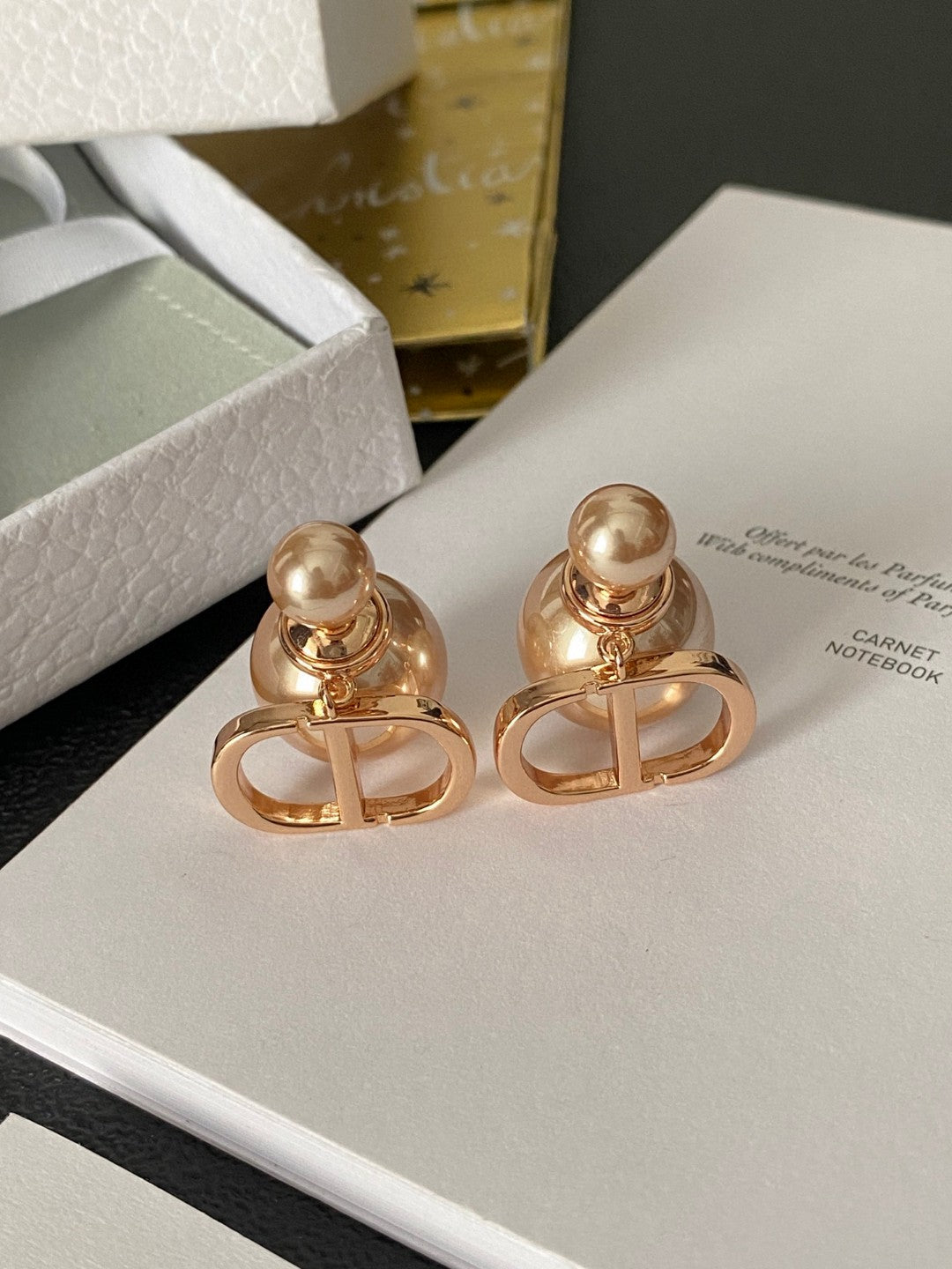 Dior Petite Sculpted Bow Stud Earrings - product image 5