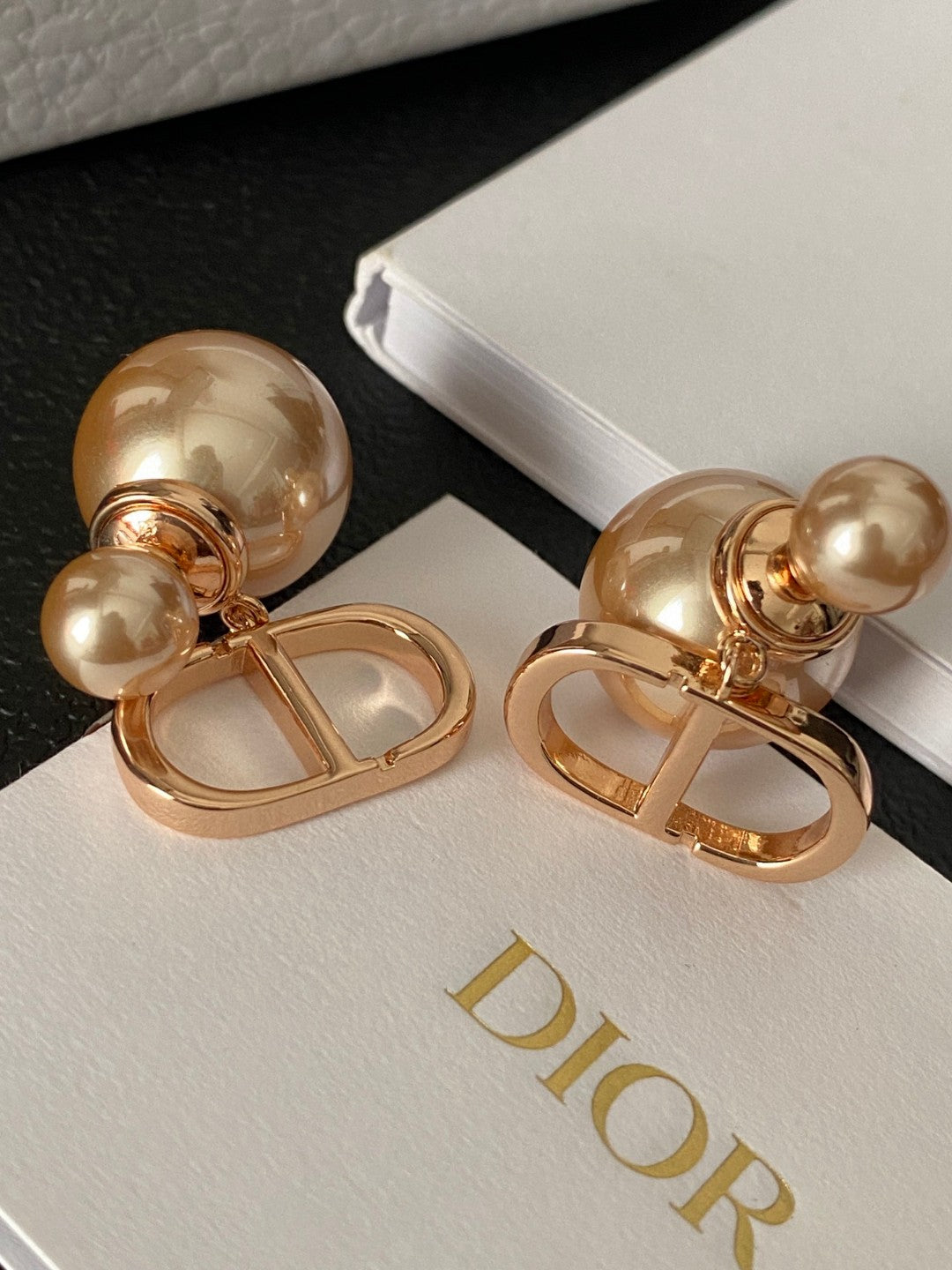 Dior Petite Sculpted Bow Stud Earrings - product image 4