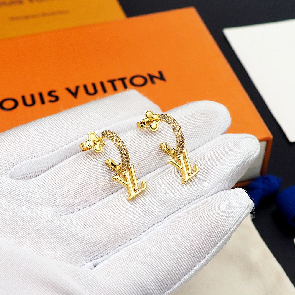 Louis Vuitton Monogram LV Letter Tassel Earrings - album image 4