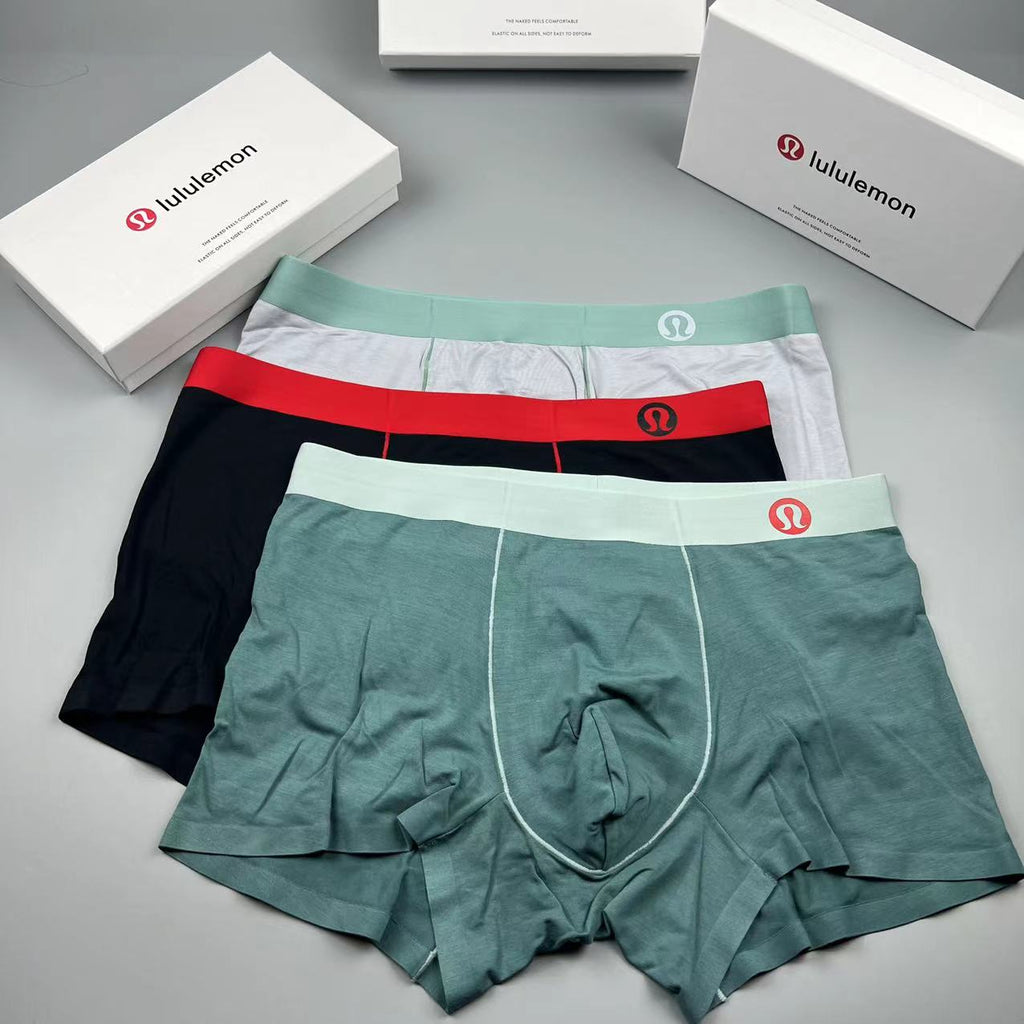 Lululemon green red waist emblem boxer briefs - view 3