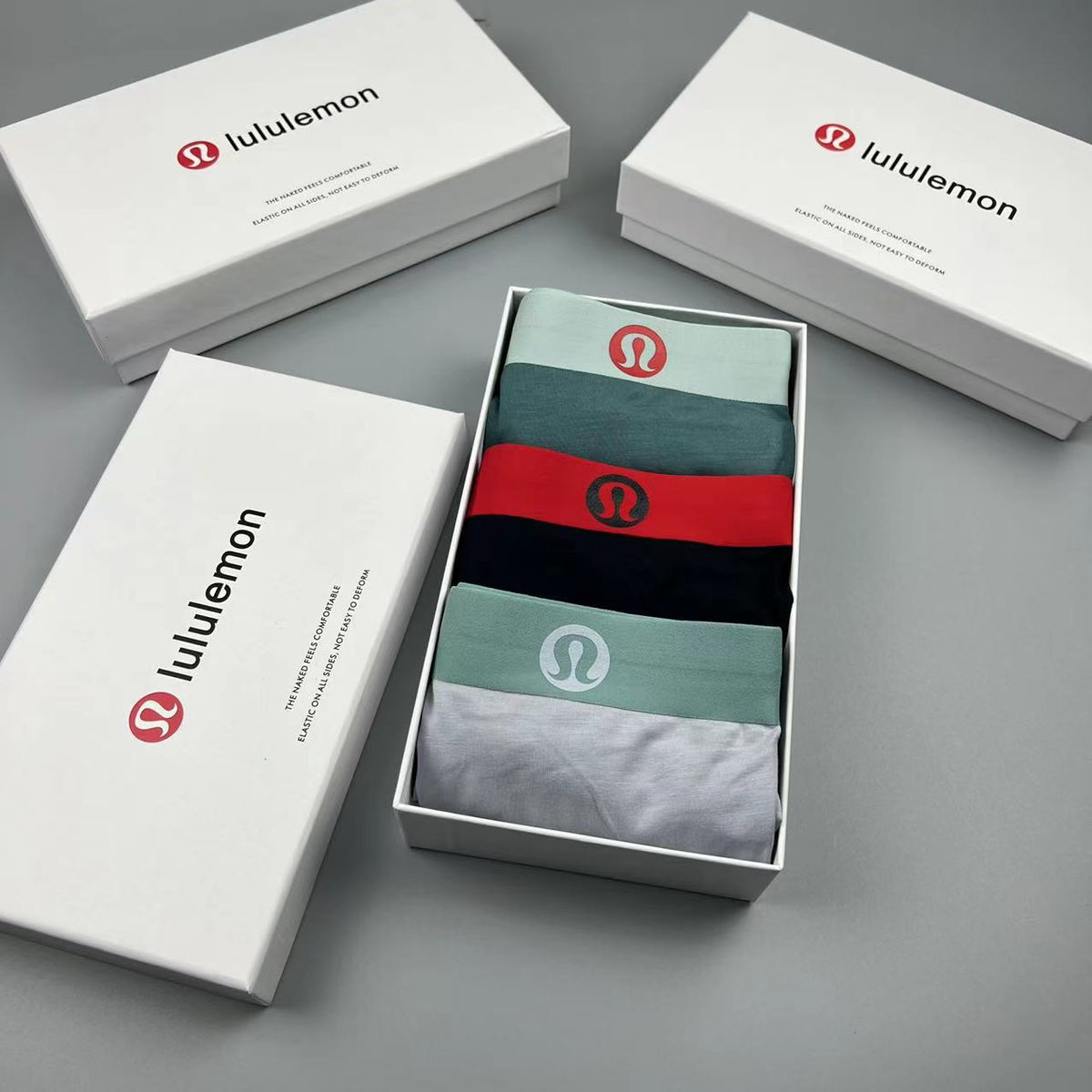 Lululemon green red waist emblem boxer briefs - view 7