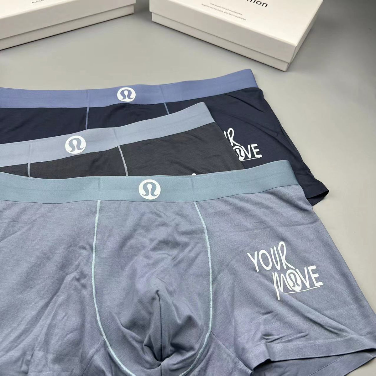 Lululemon blue your move graphic boxer briefs - view 4