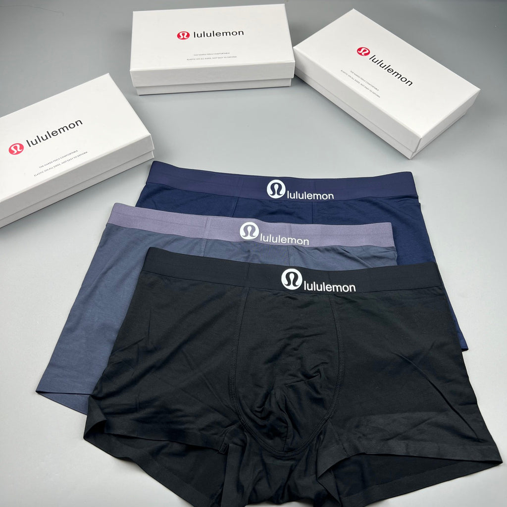 Lululemon black white letter waist boxer briefs - view 5