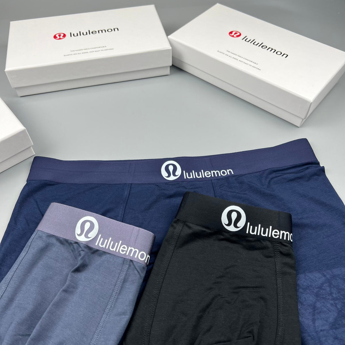 Lululemon black white letter waist boxer briefs - view 6
