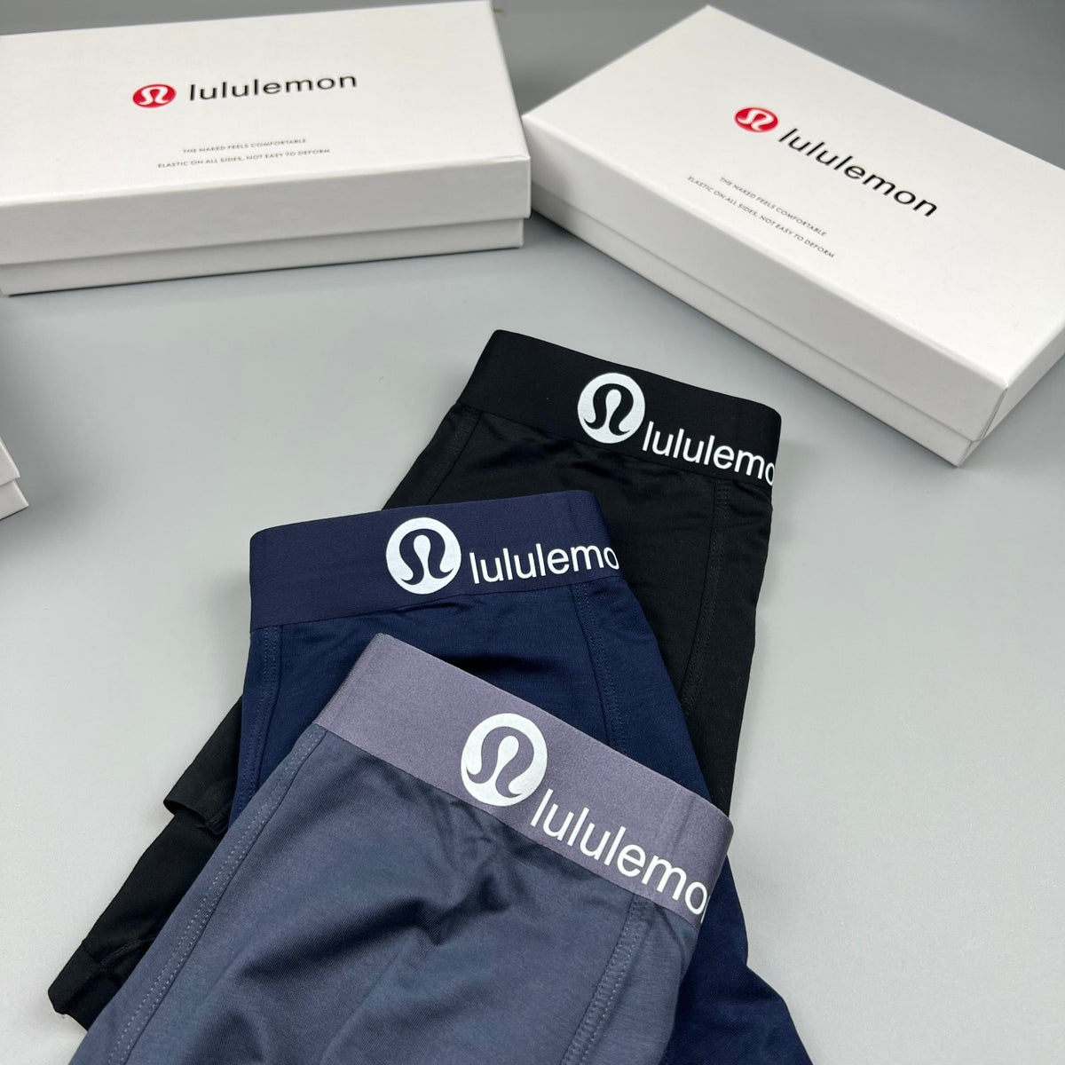 Lululemon black white letter waist boxer briefs - view 7
