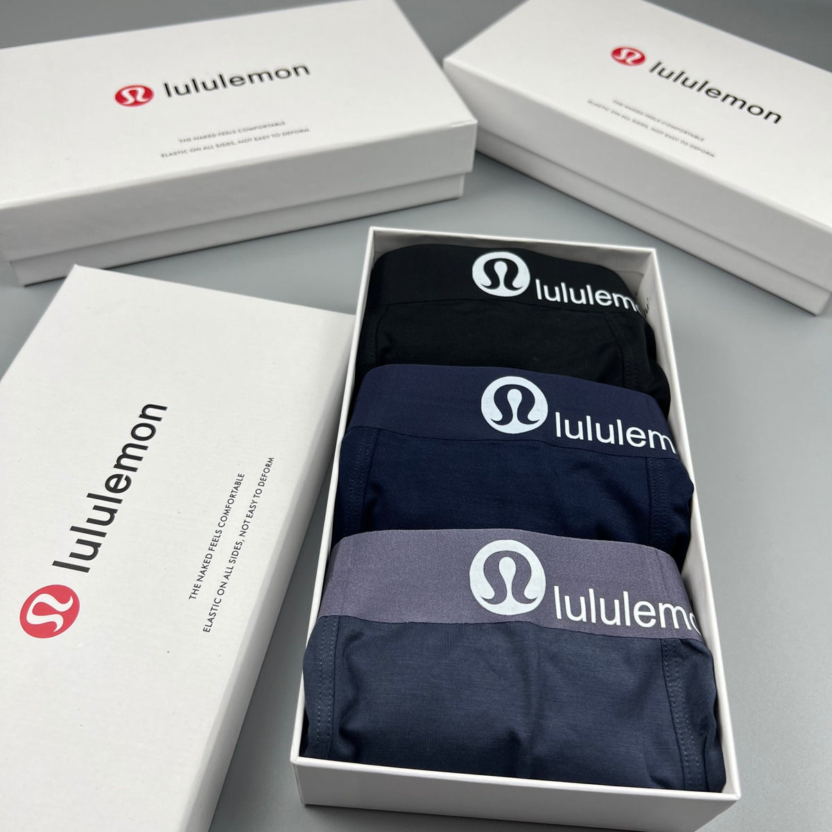 Lululemon black white letter waist boxer briefs - view 9