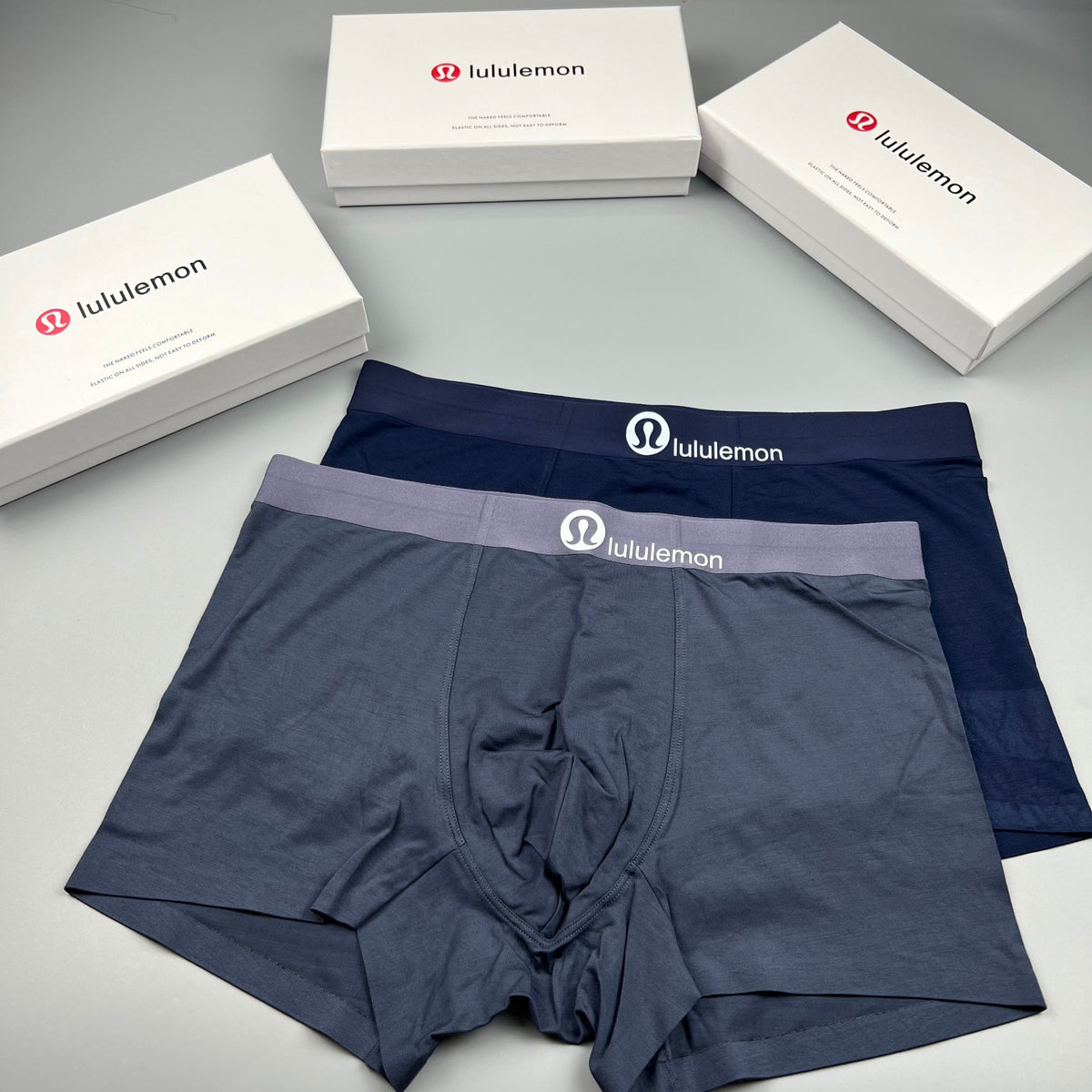 Lululemon black white letter waist boxer briefs - view 4