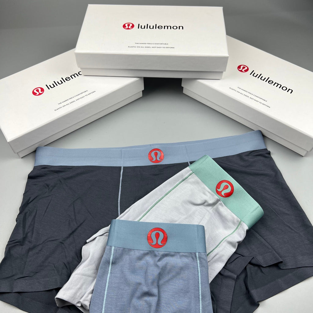 Lululemon charcoal red waist emblem boxer briefs - view 5