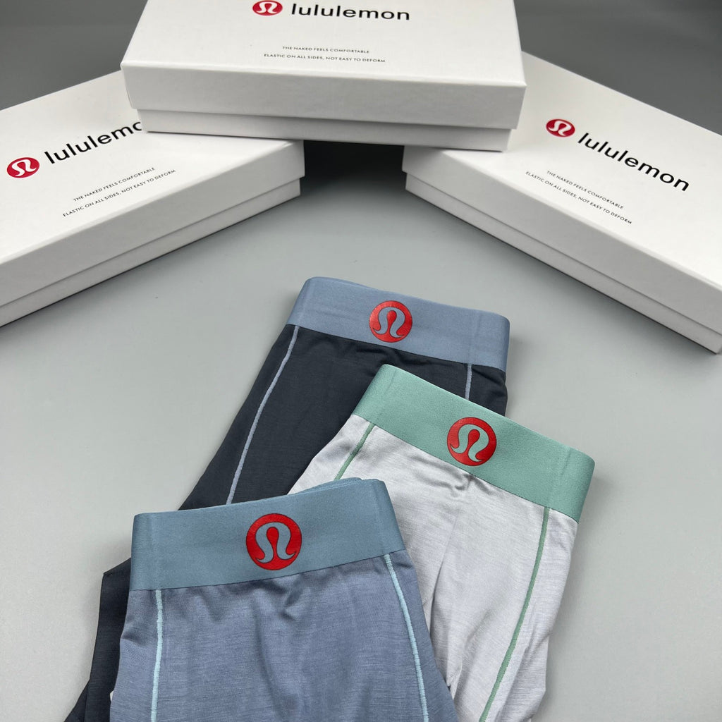 Lululemon charcoal red waist emblem boxer briefs - view 6