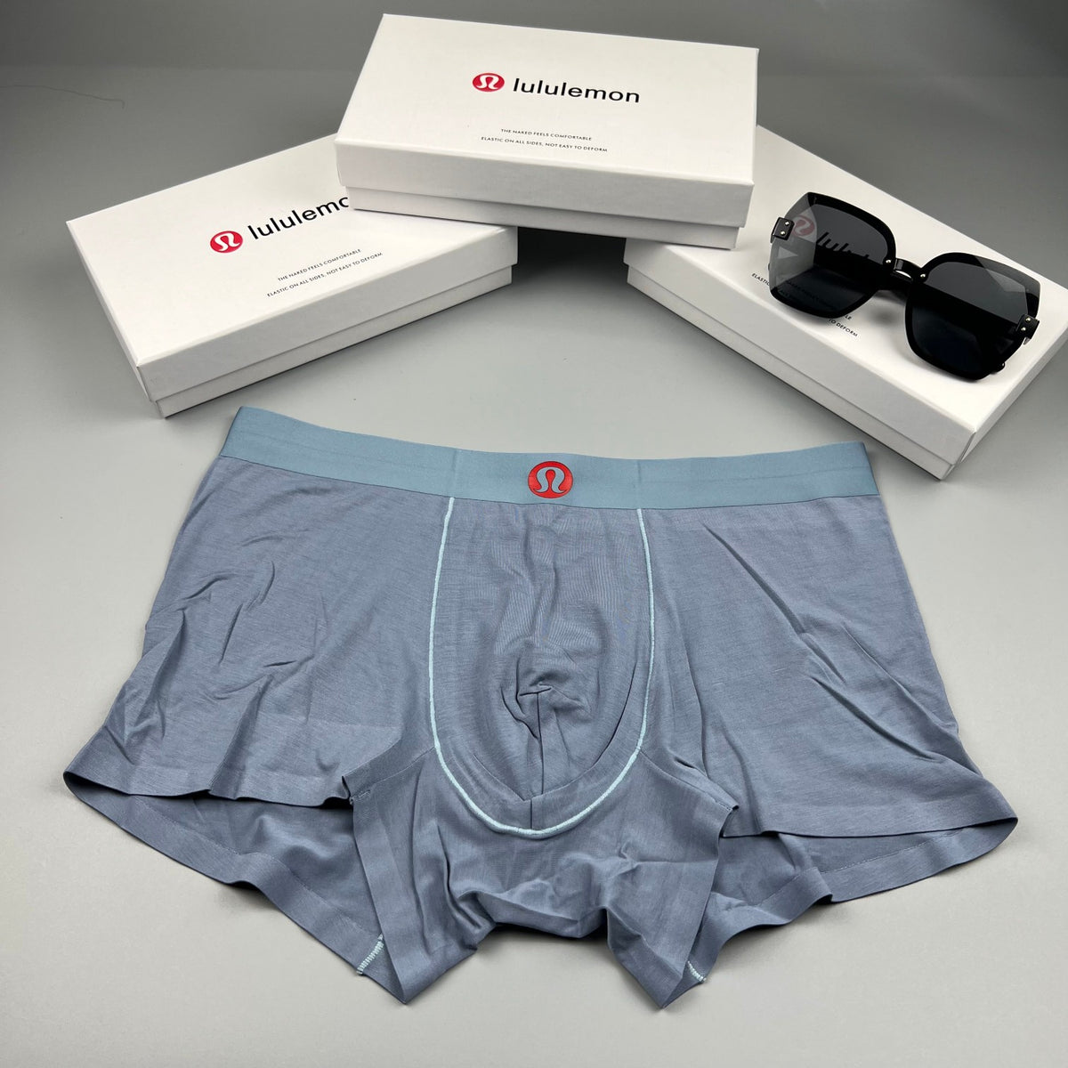 Lululemon charcoal red waist emblem boxer briefs - view 2