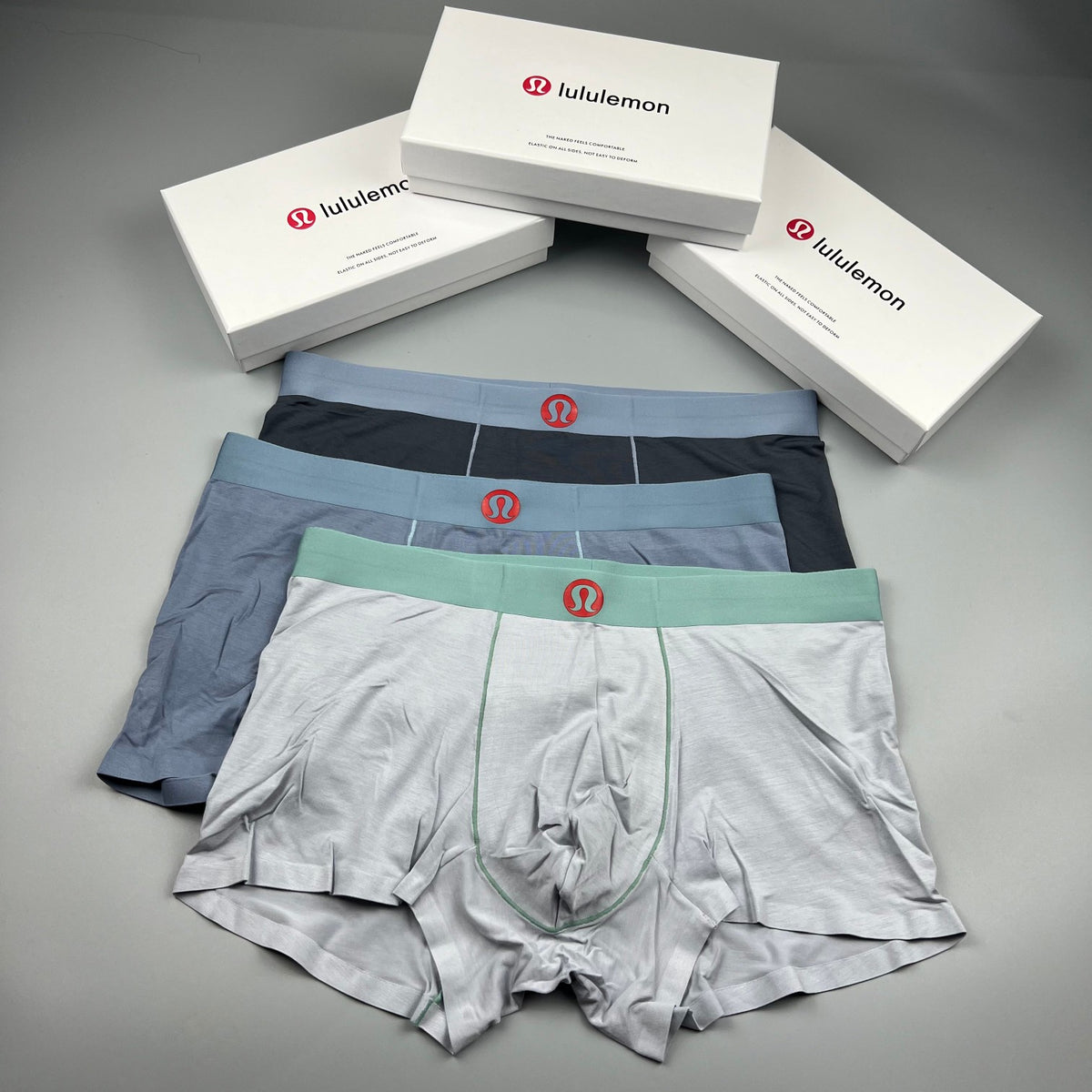 Lululemon charcoal red waist emblem boxer briefs - view 7