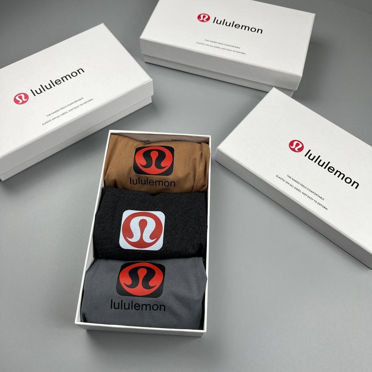 Lululemon red emblem check waist boxer briefs - view 9