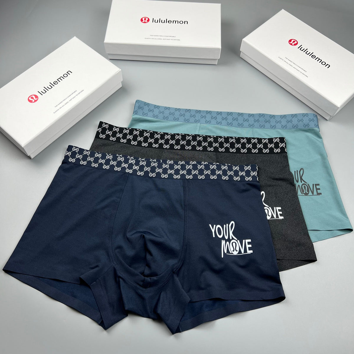 Lululemon your move check waist boxer briefs - view 5