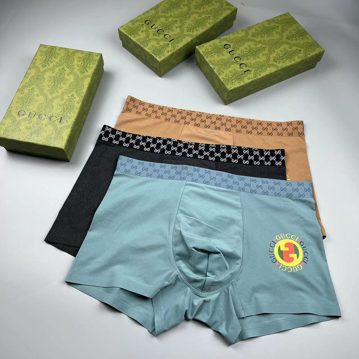 Gucci Boxer Briefs - a checked waistband - Box of 3 Pieces - image 6