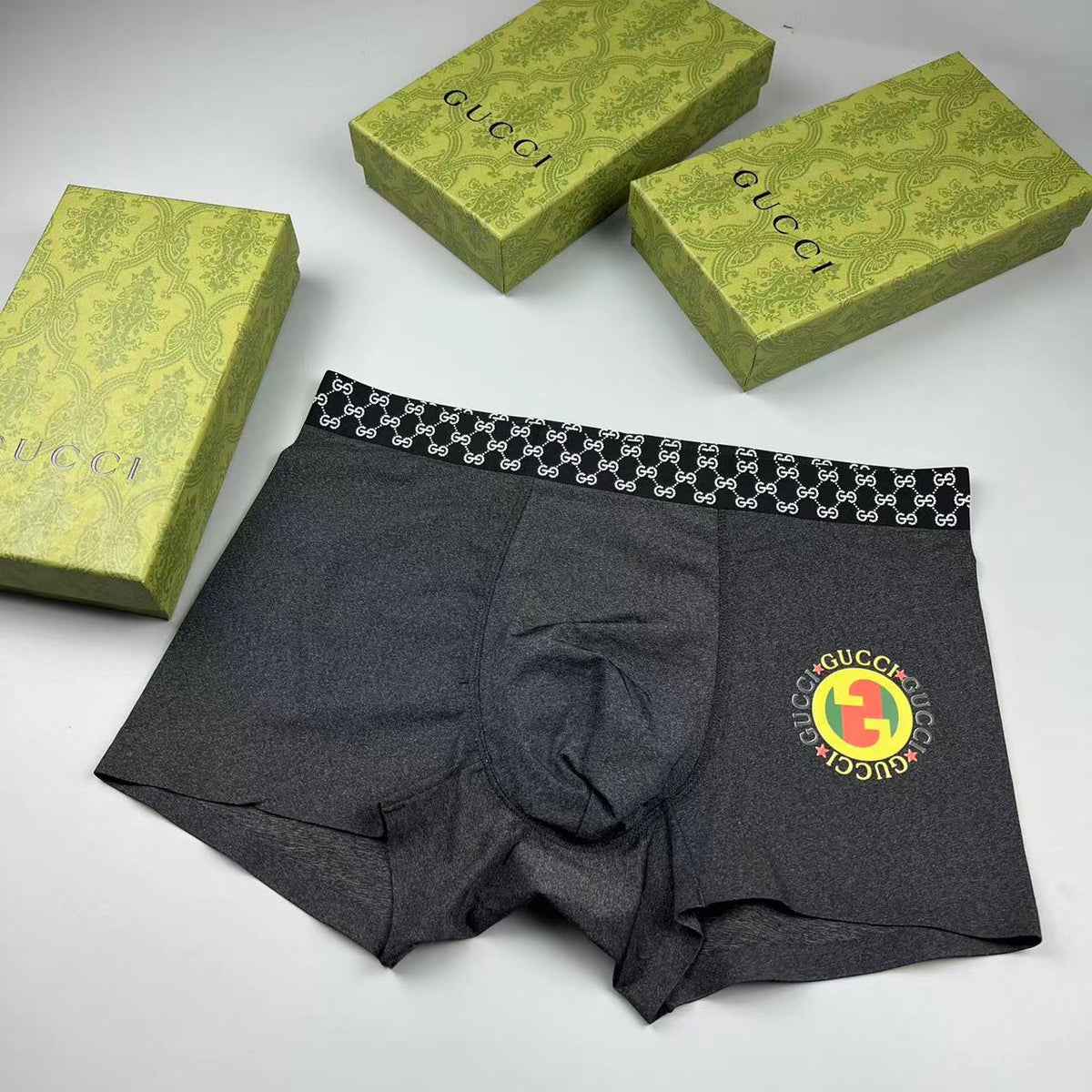 Gucci Boxer Briefs - a checked waistband - Box of 3 Pieces - image 1