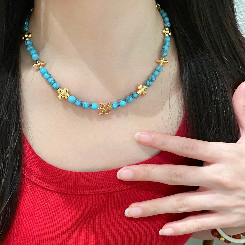 Louis Vuitton Double Flower Pendant Necklace - album image 2