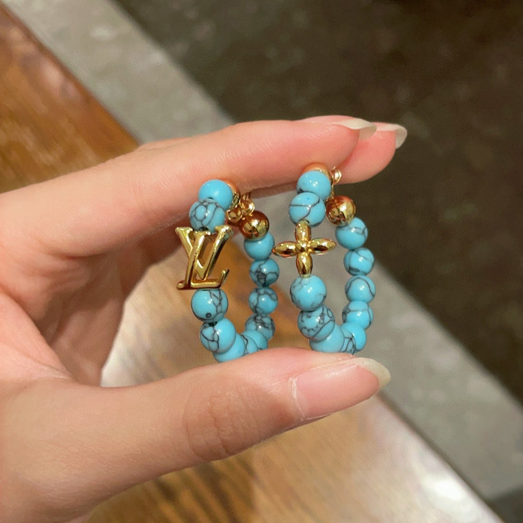 Louis Vuitton Clover LV Letter Earrings - album image 5
