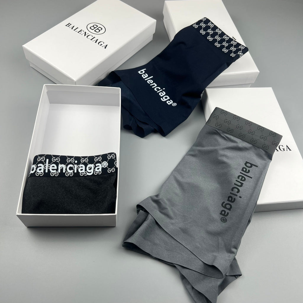 Balenciaga black checker waist boxer briefs - view 9