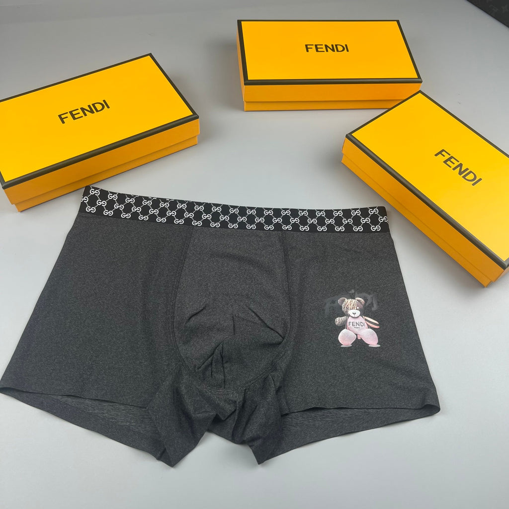 Fendi checker waist graphic boxer briefs - view 3
