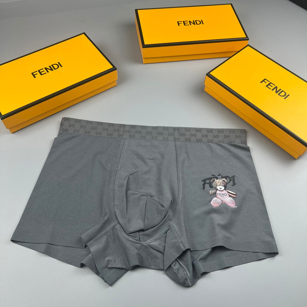 Fendi checker waist graphic boxer briefs - view 2