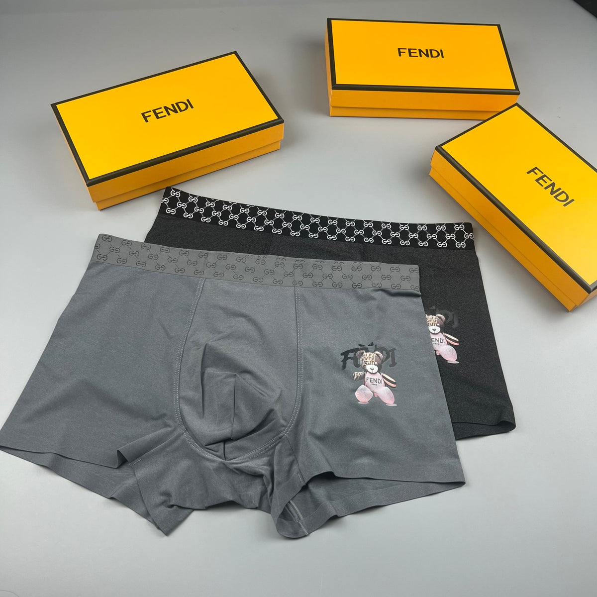 Fendi checker waist graphic boxer briefs - view 4