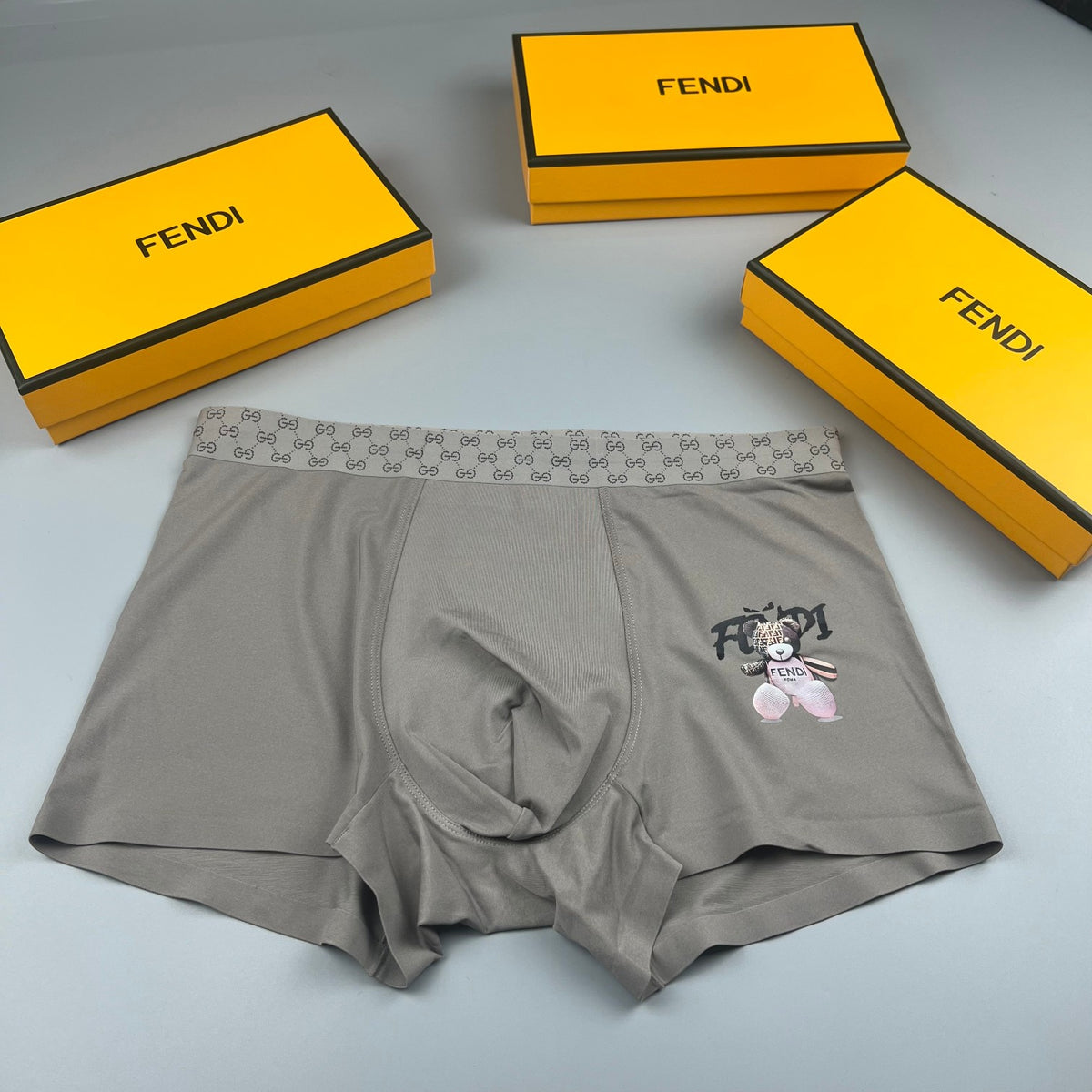 Fendi checker waist graphic boxer briefs - view 1