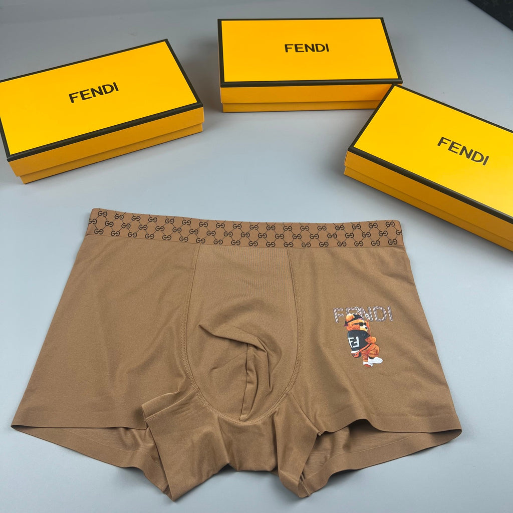 Fendi tonal checker waist boxer briefs - view 3