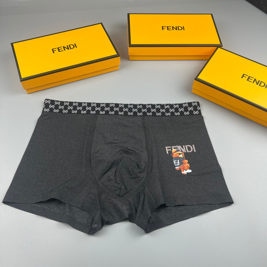 Fendi tonal checker waist boxer briefs - view 2