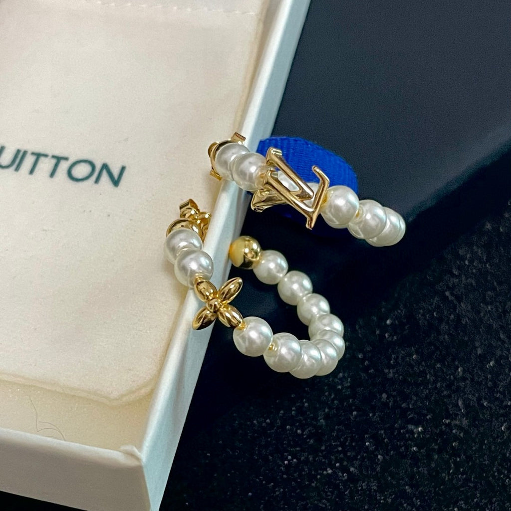 Louis Vuitton Clover LV Letter Earrings - album image 8