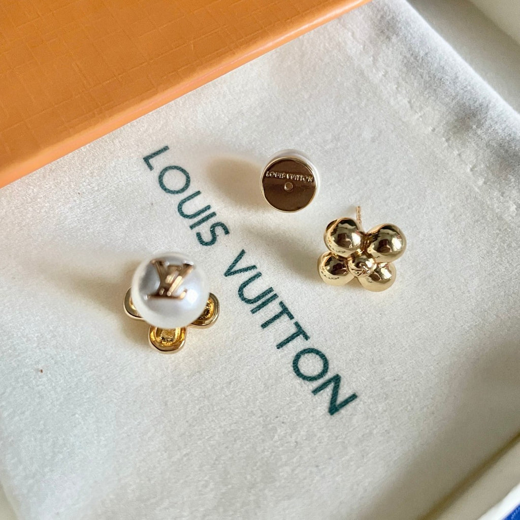 Louis Vuitton Pearl Monogram Stud Earrings - album image 7