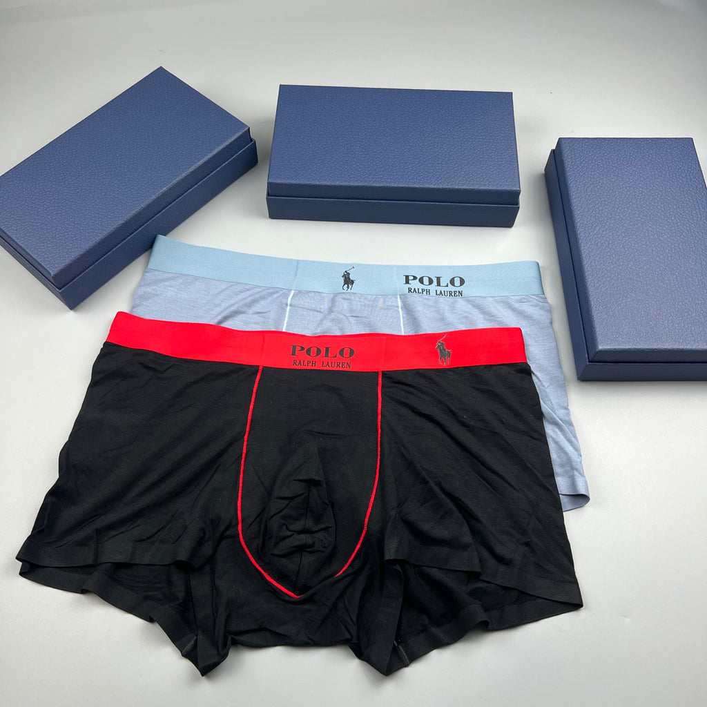 Polo Ralph Lauren red waistband contrast seam trunks, image 4