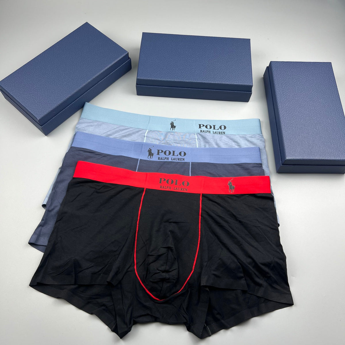 Polo Ralph Lauren red waistband contrast seam trunks, image 6