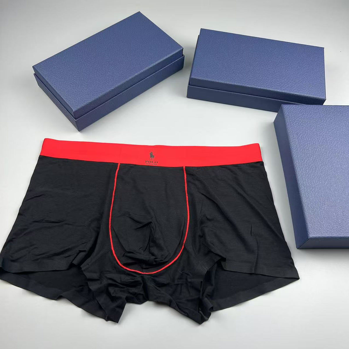 Polo Ralph Lauren red waistband contrast seam trunks, image 10