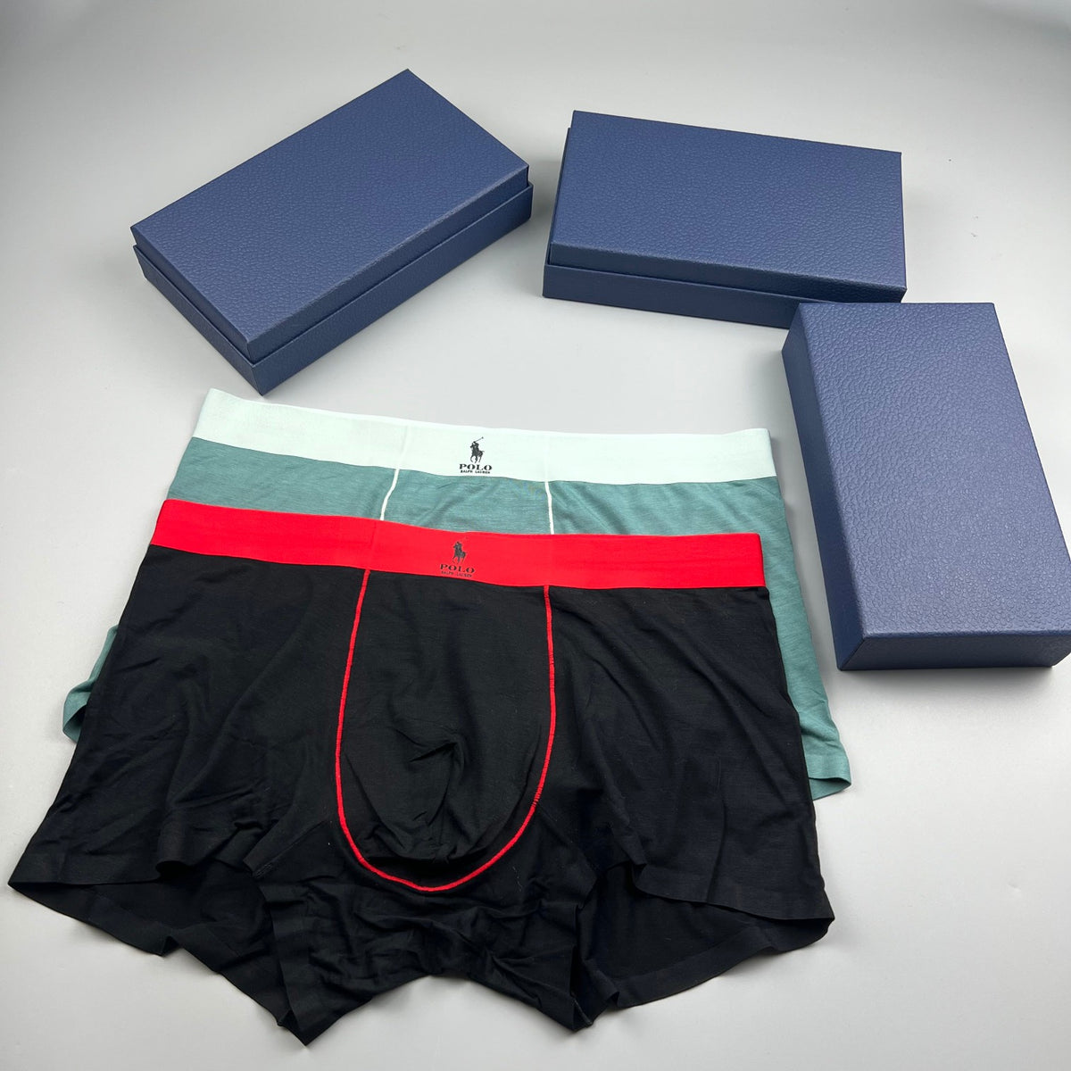 Polo Ralph Lauren red waistband contrast seam trunks, image 14