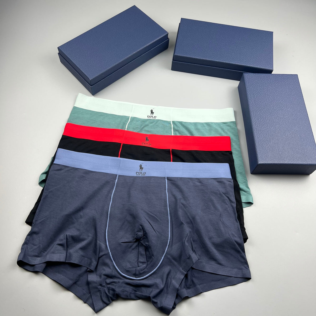 Polo Ralph Lauren red waistband contrast seam trunks, image 15