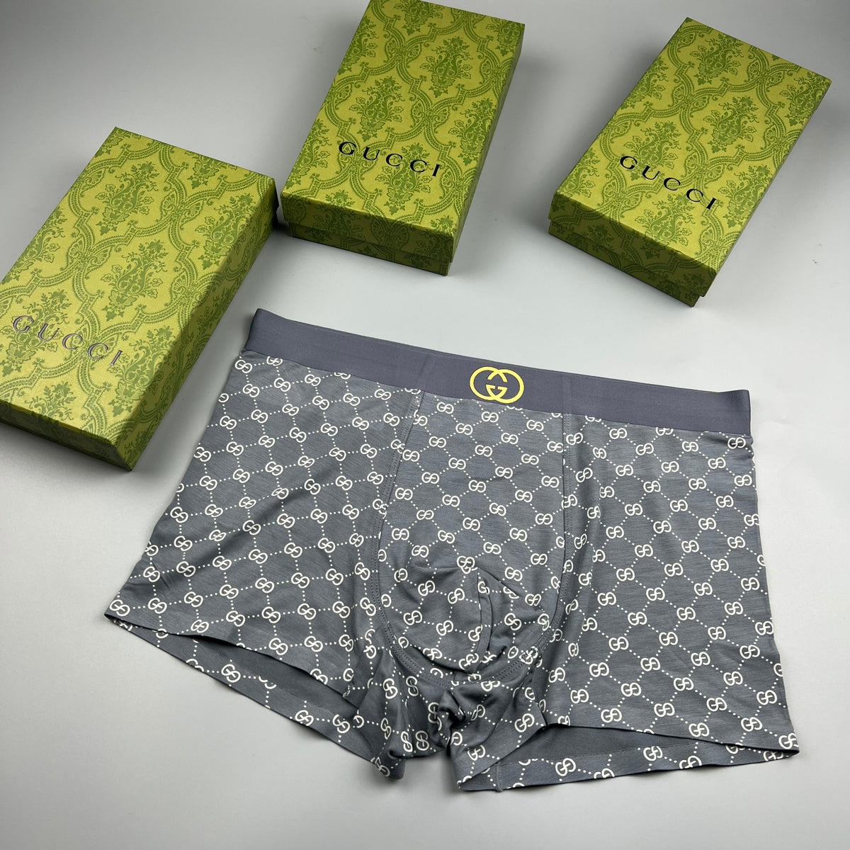 Gucci Boxer Briefs with an allover pale repeating motif - image 1