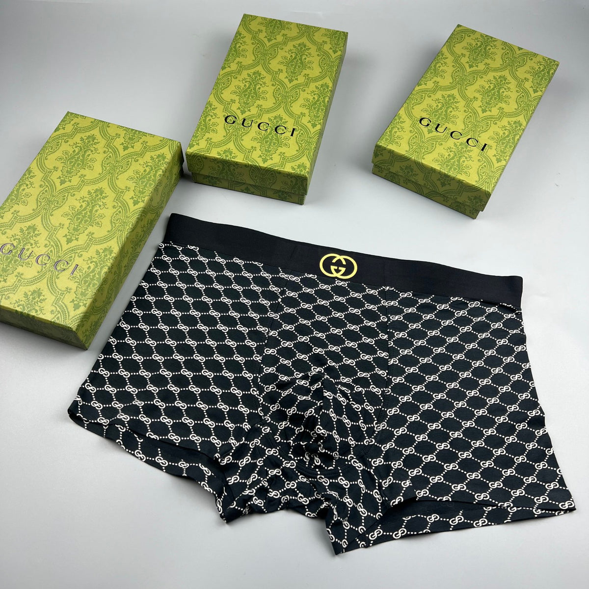 Gucci Boxer Briefs with an allover pale repeating motif - image 2