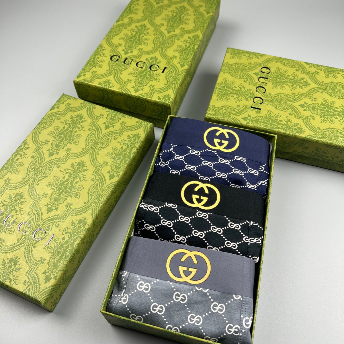 Gucci Boxer Briefs with an allover pale repeating motif - image 9