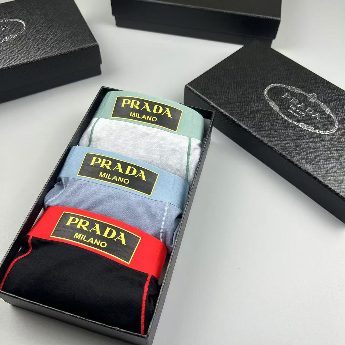 Prada mint waist gold label boxer briefs - view 9