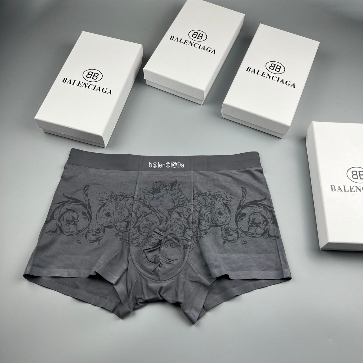 Balenciaga ornamental line print boxer briefs - view 2
