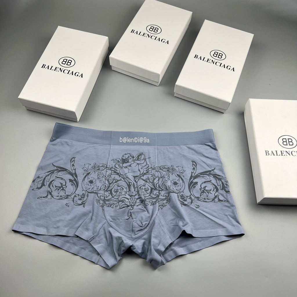 Balenciaga ornamental line print boxer briefs - view 3